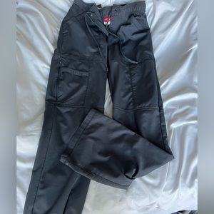 Dickies Dark Gray Scrub Pants XS Straight Legs
